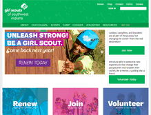 Tablet Screenshot of girlscouts-gssi.org